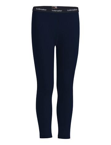 Dětské Legíny Icebreaker Merino 200 Oasis Thermal Tmavě Blankyt | CZ 1014HAPK